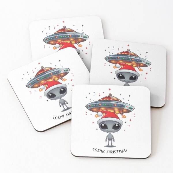 Item preview, Cosmic Christmas Alien UFO designed and sold by wotsthis.