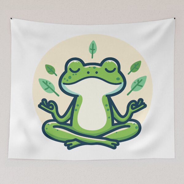 Item preview, Zen Frog, Yoga and Meditation Bliss designed and sold by Arterx.
