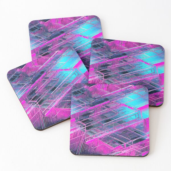 Item preview, Blue and Pink Synthwave Pattern designed and sold by Blue-Banana.