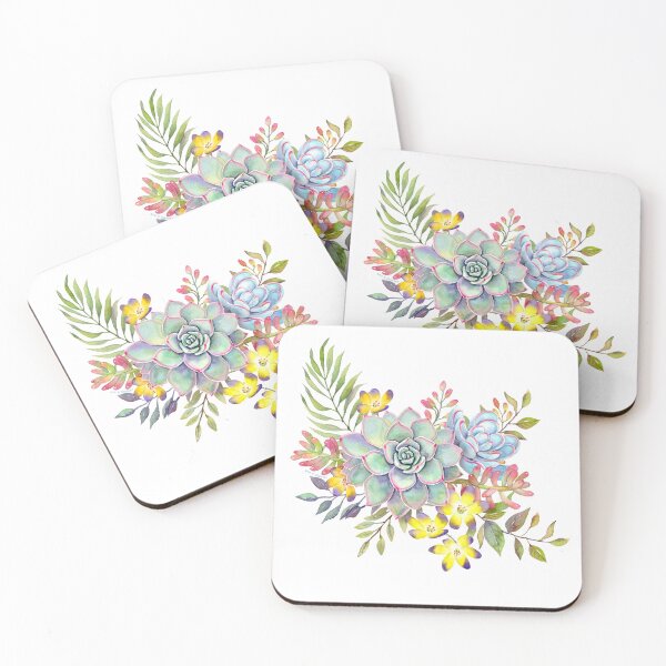 Item preview, Watercolor Succulent 048 designed and sold by CarobWay.