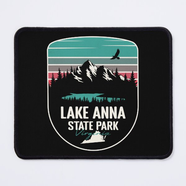 Item preview, Lake Anna State Park Virginia - VA Retro Badge Forest and Wilderness designed and sold by mountainfad.