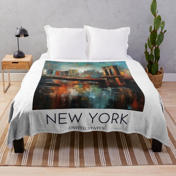 Item preview, A Painting of the Brooklyn Bridge in New York - US designed and sold by StudioRedKoala.