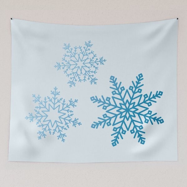 Item preview, Snowflakes (blue tones) designed and sold by CyrielleShop.