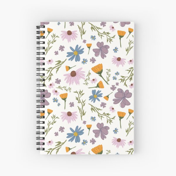 Item preview, hand-drawn, vibrant wildflowers doodle art  designed and sold by anna-b-.