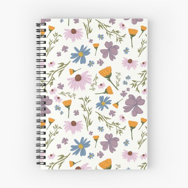 Item preview, hand-drawn, vibrant wildflowers doodle art  designed and sold by anna-b-.