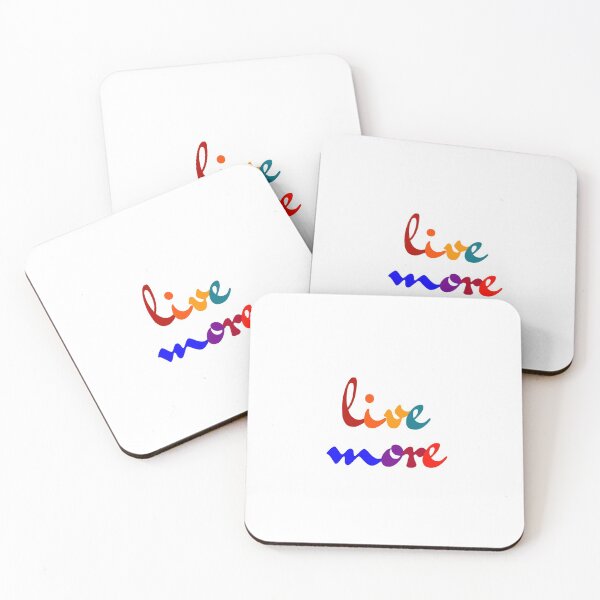 Item preview, live more colorful design designed and sold by Inspirationmotivation.
