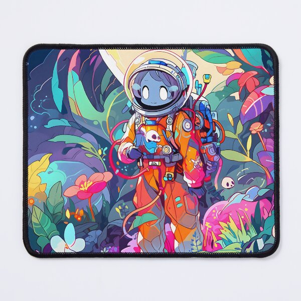 Item preview, Anime girl in space with floating plants by art designed and sold by TheArtistOf2022.