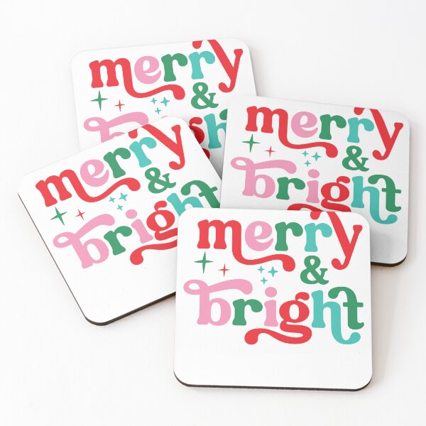Aperçu de l'œuvre Joyeuses et lumineuses vacances de Noël créée et vendue par Happy People Prints.