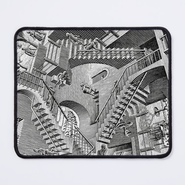 Item preview, Relativity Lithograph Print by M.C. Escher - Surrealism Artwork, Optical Illusion Decor - Geometric Gravity Design designed and sold by Under-TheTable.