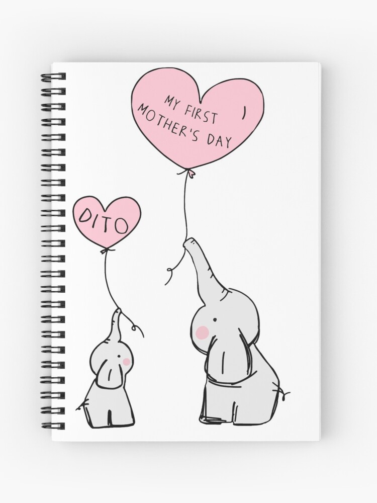 Cuaderno de espiral «Primer día de la madre - Mamá con niño - Regalo del día  de la madre» de Basti09 | Redbubble