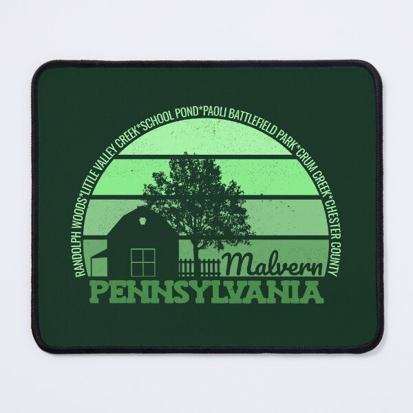 Item preview, Malvern Pennsylvania Sunset Retro Vintage Local Pride Logo designed and sold by CRHPOD20.