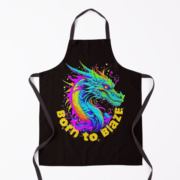 Item preview, Born to blaze - colorful fantasy dragon - motivational designed and sold by EvergreenWhimsy.