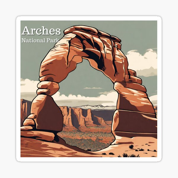 Item preview, Arches National Park designed and sold by cozyvintage.