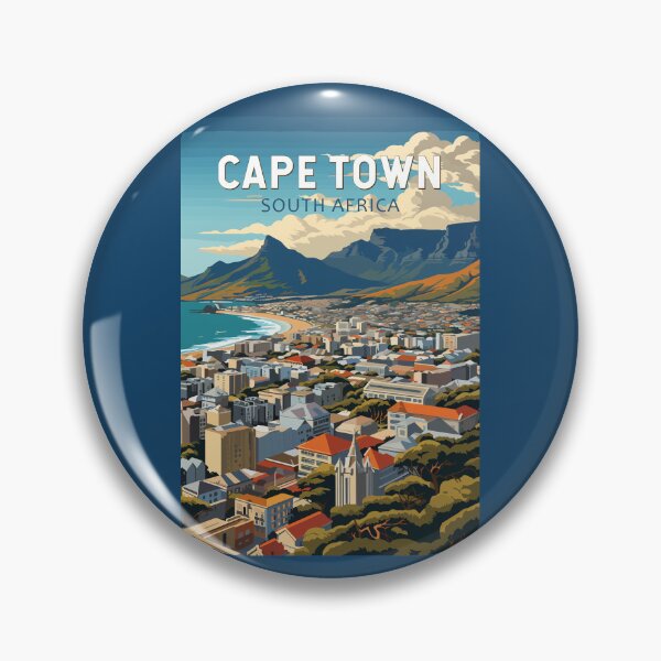 Item preview, Cape Town South Africa Travel Art Vintage designed and sold by KrisSidDesigns.