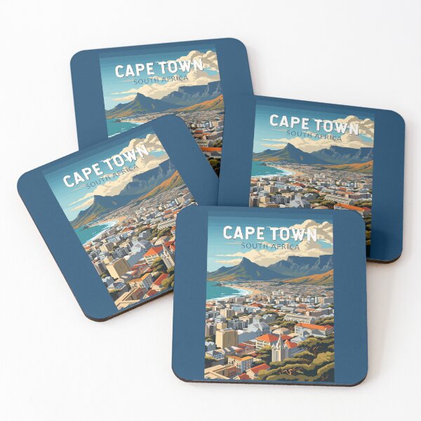 Item preview, Cape Town South Africa Travel Art Vintage designed and sold by KrisSidDesigns.