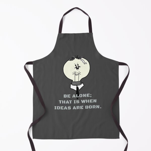 Item preview, BE ALONE; THAT IS WHEN IDEAS ARE BORN. TESLA QUOTES. designed and sold by La Loca.