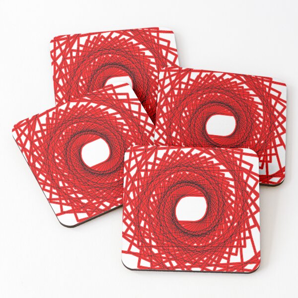 Item preview, Abstract geometric pattern - red. designed and sold by K.S ART.