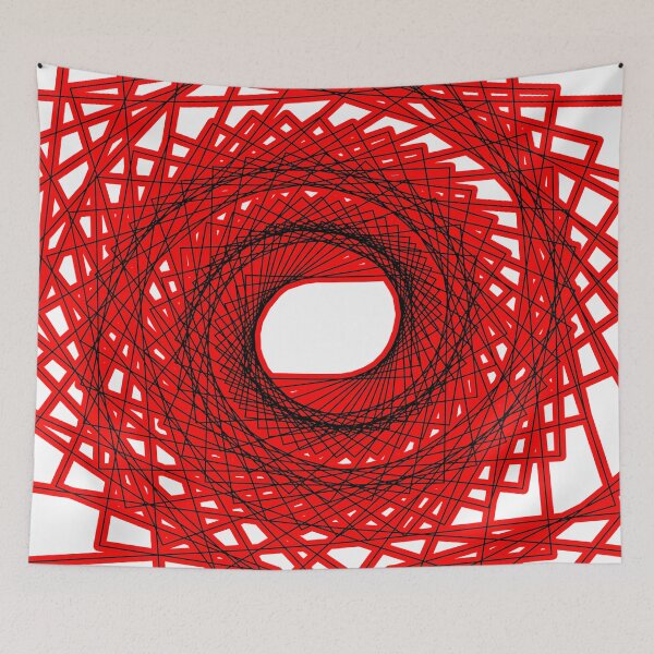 Item preview, Abstract geometric pattern - red. designed and sold by K.S ART.