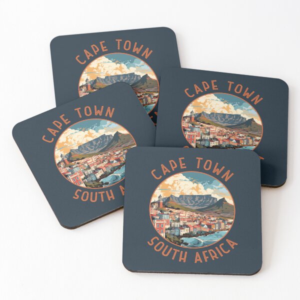 Item preview, Cape Town South Africa Retro Distressed Circle designed and sold by KrisSidDesigns.