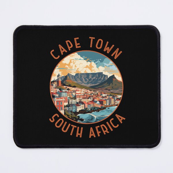 Item preview, Cape Town South Africa Retro Distressed Circle designed and sold by KrisSidDesigns.
