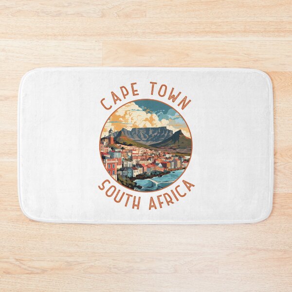 Item preview, Cape Town South Africa Retro Distressed Circle designed and sold by KrisSidDesigns.