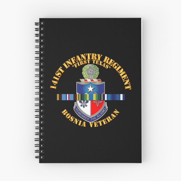 Item preview, Army - 141st Infantry Regiment w Bosnia SVC Ribbons designed and sold by Military Insignia Products.