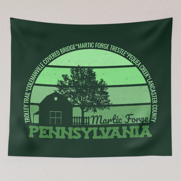 Item preview, Martic Forge Pennsylvania Sunset Retro Vintage Local Pride Logo designed and sold by CRHPOD20.