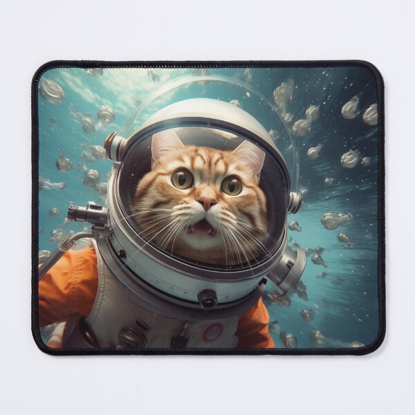 Item preview, Astronaut Whiskers: The Feline Frontier designed and sold by bmangonow.