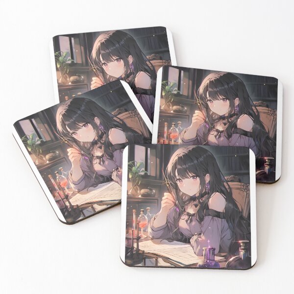 Item preview, Anime librarian and magician girl art designed and sold by TheArtistOf2022.