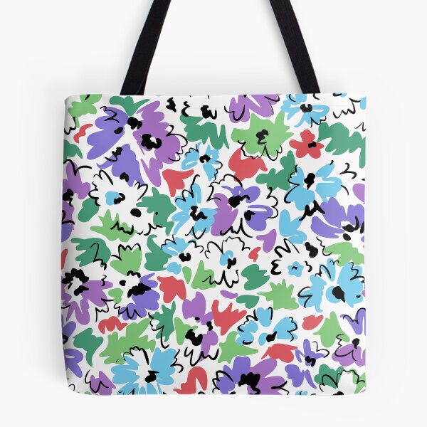Item preview, Bright seamless floral pattern. Outline of the contour lines that make up flowery blooming tulips designed and sold by anatim33.