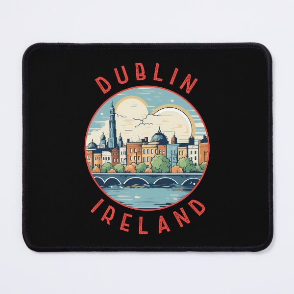 Item preview, Dublin Ireland Retro Distressed Circle designed and sold by KrisSidDesigns.