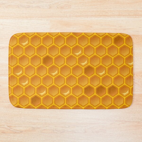 Artikelvorschau, Orangefarbenes sechseckiges Wabenmuster entworfen und verkauft von PatternHome.