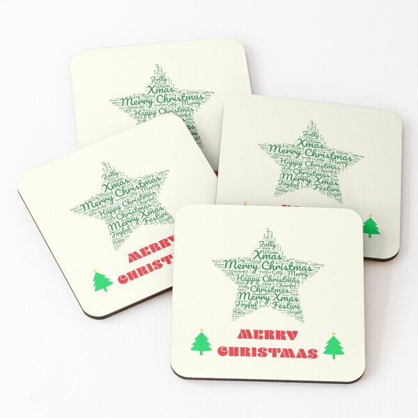 Item preview, Merry Christmas Words Star designed and sold by Jeallan Designs.