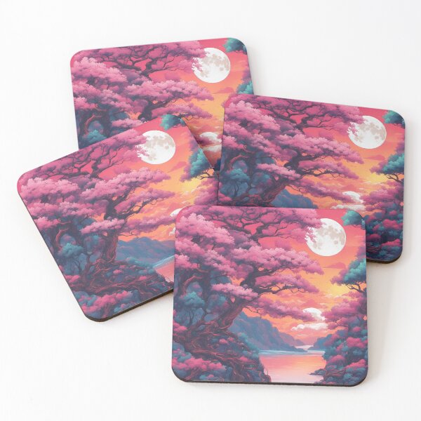 Item preview, Full Moon Enchanted Mountain Side and Spirited Stream designed and sold by SilverSunStudio.