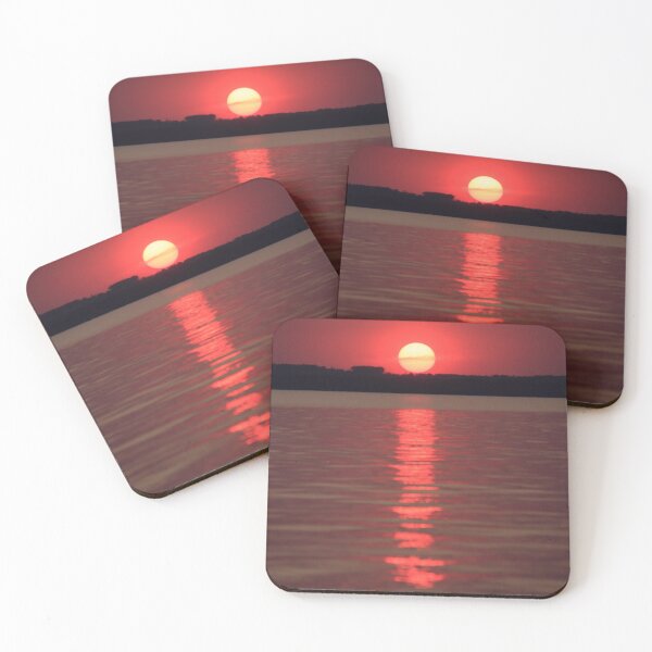 Item preview, Sunset through Canadian wildfire haze, Higgins Lake, Michigan designed and sold by Daniel Arthur Brown Photography.