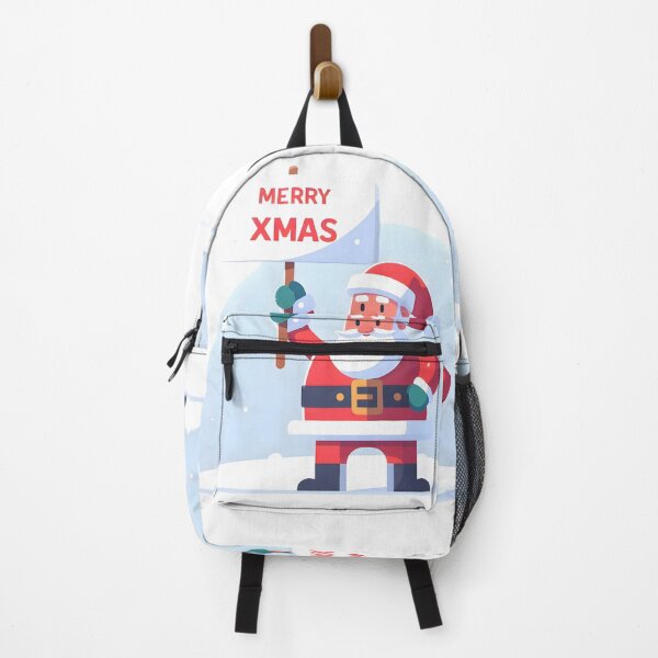 Item preview, Santa with sign "Merry Xmas" designed and sold by AI-Only Creations.