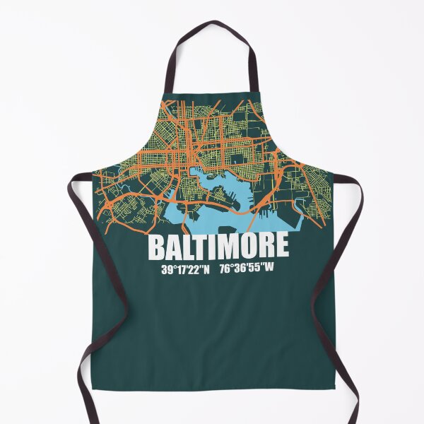 Item preview, Baltimore Street Map designed and sold by DimDom.