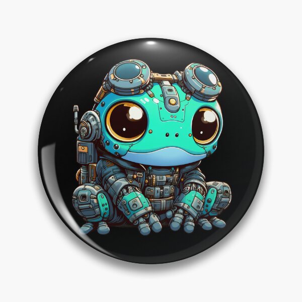 Item preview, Cute Cyberpunk Robot Frog! designed and sold by kukamatsu.