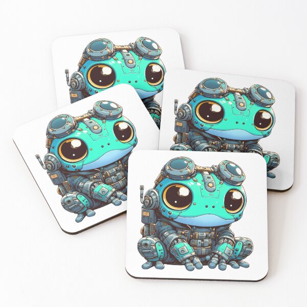 Item preview, Cute Cyberpunk Robot Frog! designed and sold by kukamatsu.