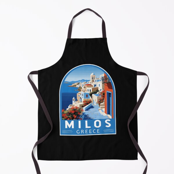 Item preview, Milos Greece Travel Art Emblem designed and sold by KrisSidDesigns.
