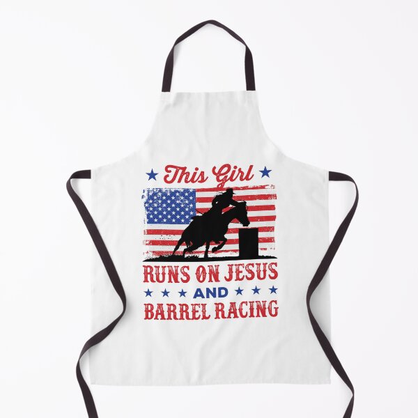 Item preview, This Girl Runs on Jesus and Barrel Racing designed and sold by jaygo.