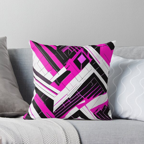 Item preview, Pink White Black Synthwave Pattern designed and sold by Blue-Banana.