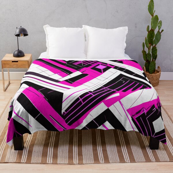 Item preview, Pink White Black Synthwave Pattern designed and sold by Blue-Banana.