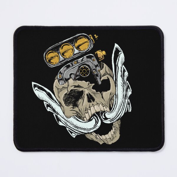 Item preview, Skull with supercharger and side exhaust  designed and sold by winfredsDesigns.