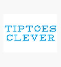 Tiptoes Clever Photographic Print