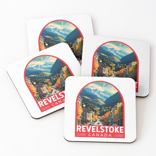 Item preview, Revelstoke Canada Travel Art Emblem designed and sold by KrisSidDesigns.