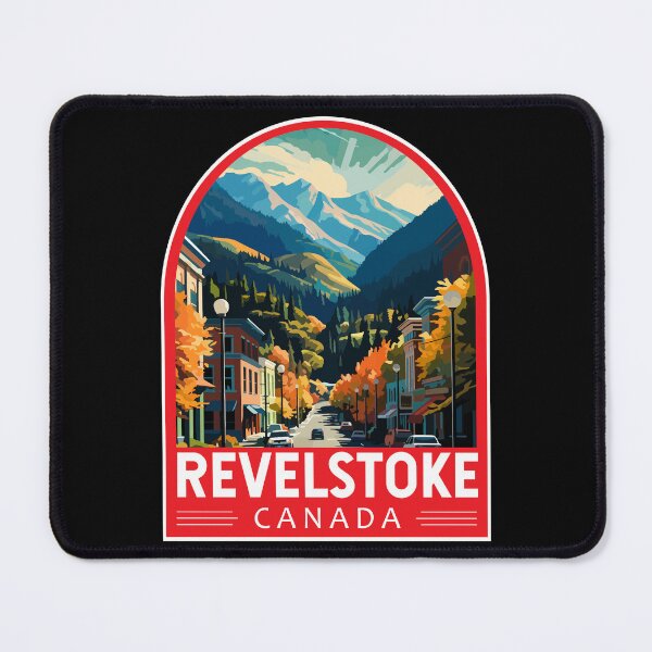 Item preview, Revelstoke Canada Travel Art Emblem designed and sold by KrisSidDesigns.