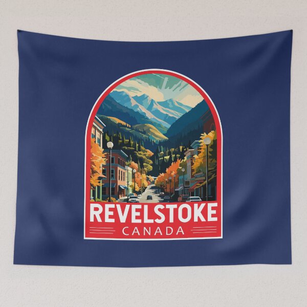 Item preview, Revelstoke Canada Travel Art Emblem designed and sold by KrisSidDesigns.