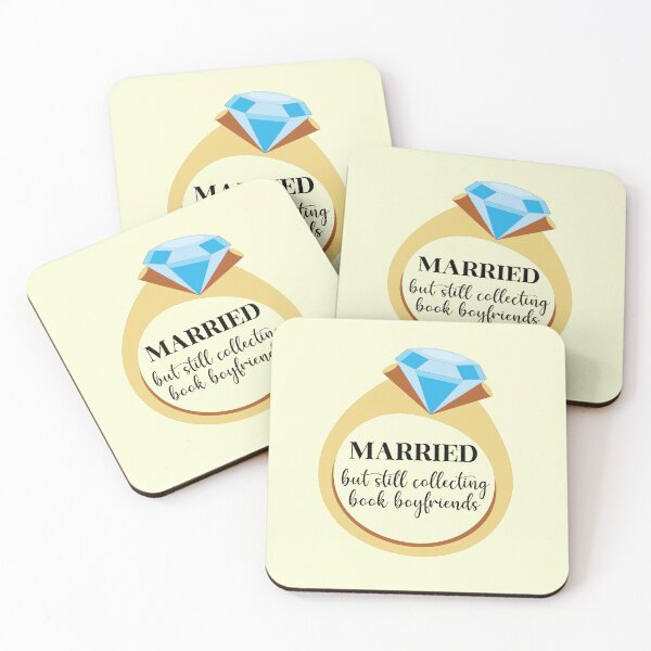 Item preview, married but still collecting book boyfriends funny gift for bookish engaged women designed and sold by StickyBook.