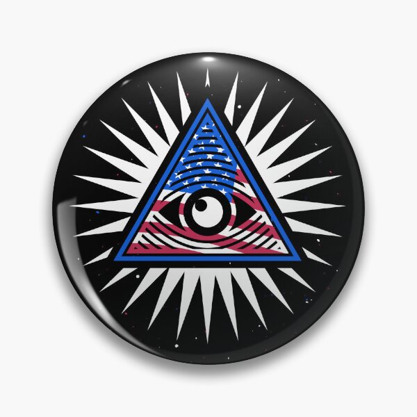 Item preview, All-Seeing Eye creative Patriotic design with USA Flag style designed and sold by venomousvector.